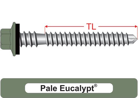 220100.8000 Pale Eucalypt® RoofMates® - Crest-Lok™ Roofing Screws