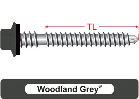 220100.9300 Woodland Grey® RoofMates® - Crest-Lok™ Roofing Screws