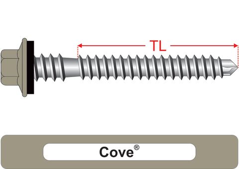 220100.2600 Cove® RoofMates® - Crest-Lok™ Roofing Screws