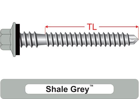 220100.8300 Shale Grey™ RoofMates® - Crest-Lok™ Roofing Screws