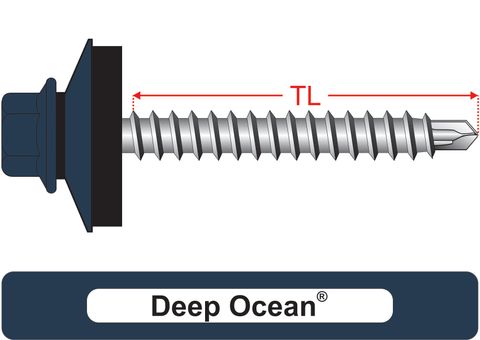 220120.2900 Deep Ocean® RoofMates® & 25mm Multi Seal, Roofing Screws