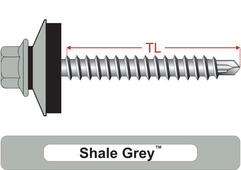 220120.8300 Shale Grey® RoofMates® & 25mm Multi Seal, Roofing Screws