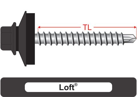 220120.5300 Loft® RoofMates® & 25mm Multi Seal, Roofing Screws