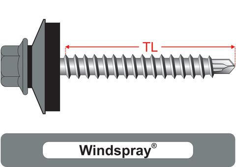 220120.9100 Windspray® RoofMates® & 25mm Multi Seal, Roofing Screws