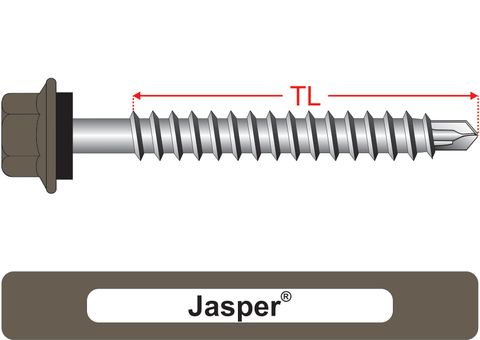 220110.4800 Jasper® RoofMates® - Hex Seal, Roofing Screws