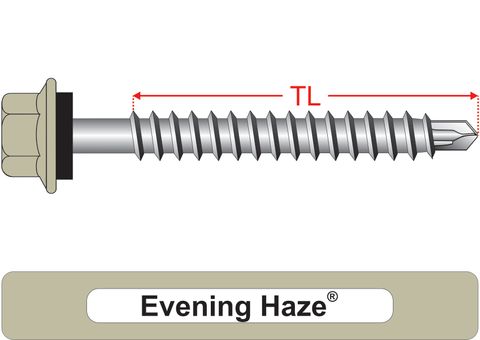 220110.3500 Evening Haze® RoofMates® - Hex Seal, Roofing Screws