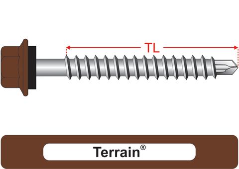 220110.8600 Terrain® RoofMates® - Hex Seal, Roofing Screws