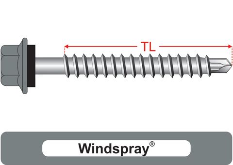 220110.9100 Windspray® RoofMates® - Hex Seal, Roofing Screws