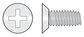 M5 x 12mm Countersunk Undercut CA Pt. Taptite ZP