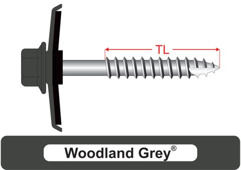 220550.9300 Woodland Grey® TimberMates® - Cyclone Assemblies for Square Rib