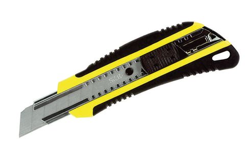 550610 Rhino-Grip Yellow 18mm Retractable Snap Off Blade Auto-Lock Cutter