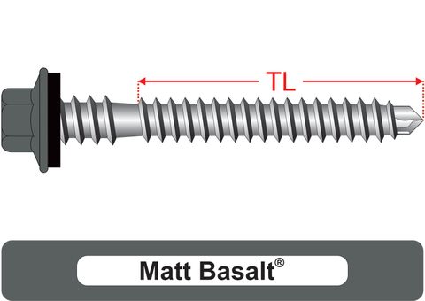 220100.5700 Matt Basalt® RoofMates® - Crest-Lok™ Roofing Screws