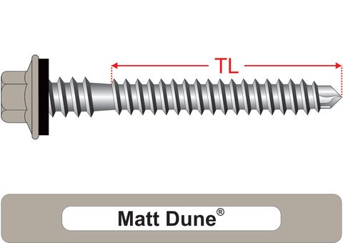 220100.5900 Matt Dune® RoofMates® - Crest-Lok™ Roofing Screws