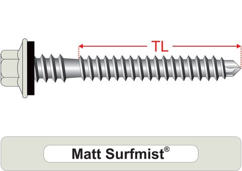 220100.6200 Matt Surfmist® RoofMates® - Crest-Lok™ Roofing Screws