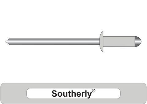 401000.8400 Southerly® Aluminium Rivets with Steel Stem - Dome Head