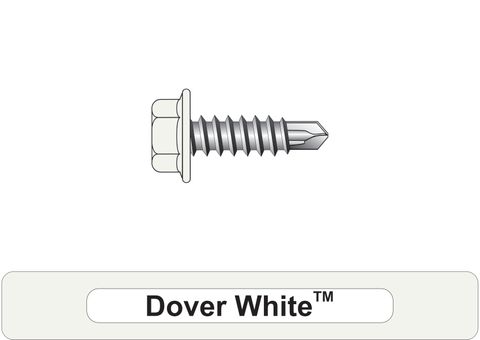 220220.3100 Dover White™ SteelMates® - Hex Head, Coarse Thread