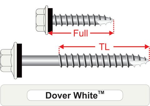 220520.3100 Dover White™ TimberMates® - Hex Seal