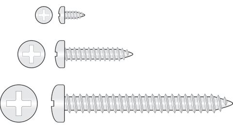 172020 Stainless Steel Self-Tapping - Pan Head