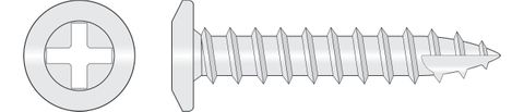 170560 Stainless TimberMates® - Wafer Head