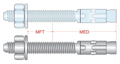 300700 WedgeMates® - Hex Head, Zinc & Galv.