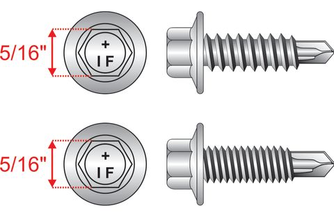 14g.20 x 22mm SteelMates® Hex 30+ (12g) Hex