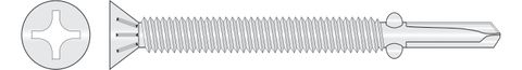 170250 Stainless SteelMates® Super 500™ - Countersunk Rib Wing
