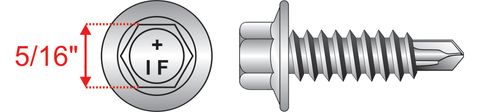 14g x 22mm SteelMates® Hex 30+ Litebeam, 12g Hex drive