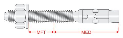 302100 WedgeMates® - Hex Head, 316 Stainless Steel