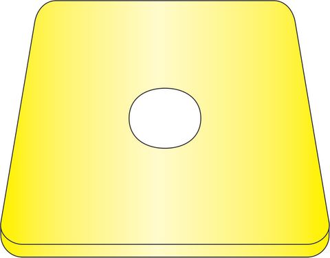 M10 x 40mm x 3.0mm Flat Square (11mm Hole Size)