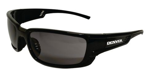 650205 Denver Smoke, Premium Safety Sunglasses - Black Frame