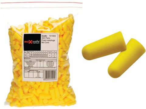 650320 MAXIPLUG Tapered earplug, class 5, uncorded - Refill bag of 300 Pairs