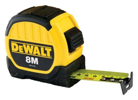 750500 DeWalt 8Mtr Tape Measure, 28mm Blade Width