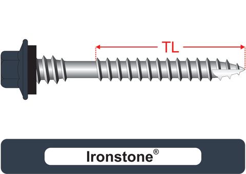 220500.4700 Ironstone® TimberMates® - Crest-Lok™ Roofing Screws