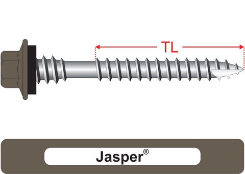 220500.4800 Jasper® TimberMates® - Crest-Lok™ Roofing Screws