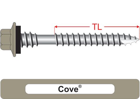 220500.2600 Cove® TimberMates® - Crest-Lok™ Roofing Screws