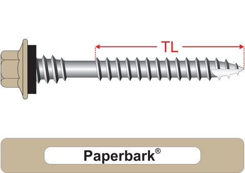 220500.8100 Paperbark® TimberMates® - Crest-Lok™ Roofing Screws