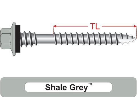 220500.8300 Shale Grey™ TimberMates® - Crest-Lok™ Roofing Screws