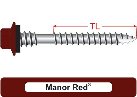 220500.5500 Manor Red® TimberMates® - Crest-Lok™ Roofing Screws