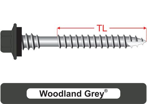 220500.9300 Woodland Grey® TimberMates® - Crest-Lok™ Roofing Screws