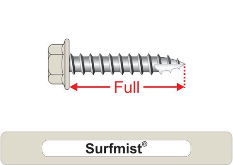 220510.8500 Surfmist® TimberMates® - Hex Head