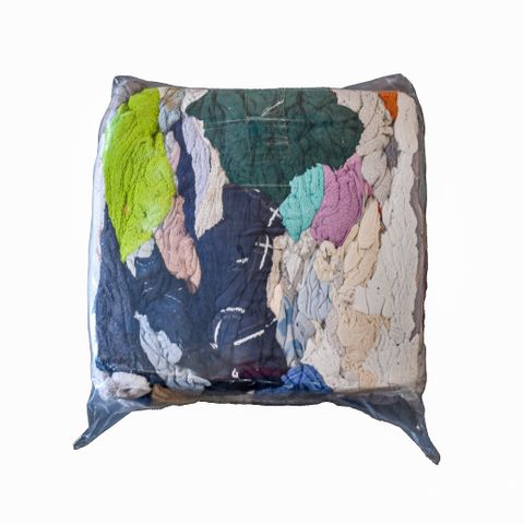 650800 Coloured Terry Towelling Rags - 10kg Bag