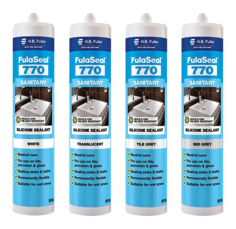 404270.8700 Translucent FulaSeal™ 770, Wet & Sanitary Area Neutral Cure Silicone