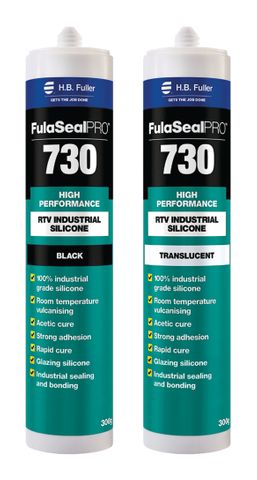 404340.1200 Black FulaSeal PRO™ 730  Industrial Grade, Acetic Cure Silicone Adhesive Sealant