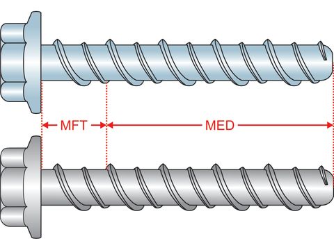 300010 Scru-Bolts™ - Hex Flange Head, Zinc & Galv.