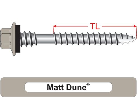 220500.5900 Matt Dune® TimberMates® - Crest-Lok™ Roofing Screws