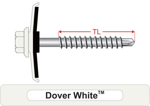 220260.3100 Dover White™ SteelMates® - Cyclone Assemblies for Square Rib