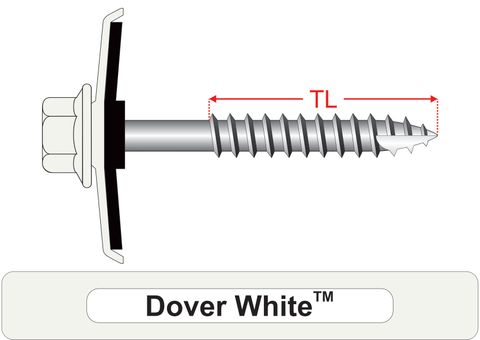 220550.3100 Dover White™ TimberMates® - Cyclone Assemblies for Square Rib