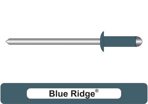 401000.1500 Blue Ridge Aluminium Rivets with Steel Stem - Dome Head