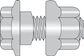 600200 Flanged Stepped Purlin Bolt & Recessed Nut Assembly