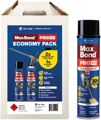 Fuller Max Bond™ PROGun™ System Gun Applied Polyurethane Foam Adhesive Kit